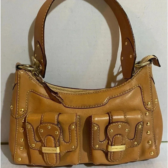 Michael kors brown leather shoulder handbag - Picture 2 of 12